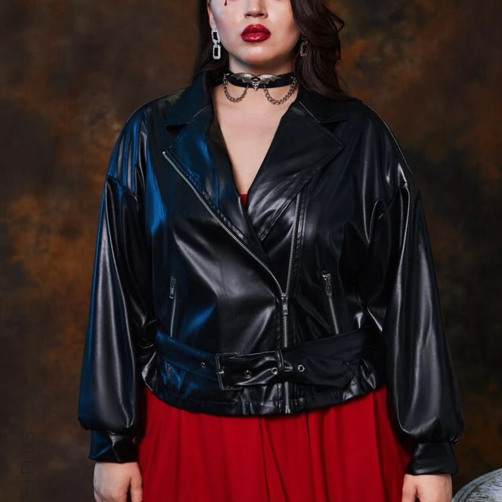 Shein pu leather jacket.